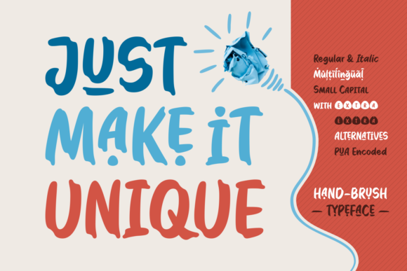 A Display Font That Makes Handmade Products Shine