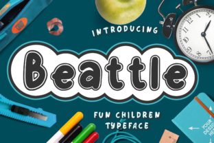 Beattle: A Whimsical Display Typeface for Editorial Design