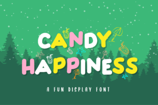 Candy Happiness: A Whimsical Display Font for Branding