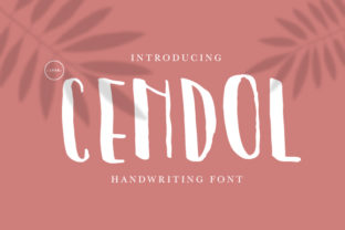 Cendol: A Display Font Crafted for Calm and Clarity