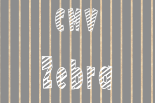 CMV Zebra: A Display Typeface with Wild Personality