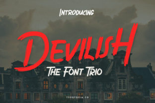 Devilish Trio: The Bold Display Font for Unforgettable Campaigns