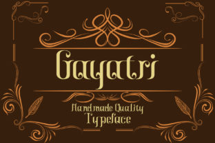 Gayatri: A Bold Display Font with Vintage Soul