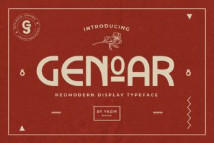 Genoar: A Neo-Modern Display Font for Campaign Creators