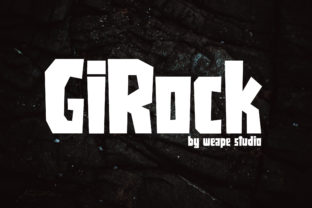 Girock: A Playful Font for Crafters and Product Creators