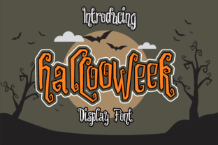Hallooweek: A Spooky Display Font for Editorial Design