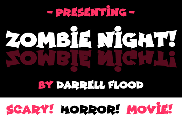 Handmade Spooky Appeal with the Zombie Night Display Font