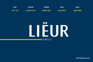 Lieur: A Minimalist Display Font That Elevates Handmade Labels and Shop Branding