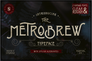 Metrobrew: A Bold Art Deco Display Font for Striking Branding