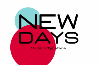 New Days: A Display Font That Brings Modern Energy to Branding