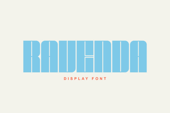 Ravenda: A Bold Chubby Display Font with Powerful Vibes