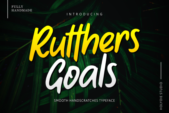 Rutthers Goals Font: A Display Typeface for Digital Impact