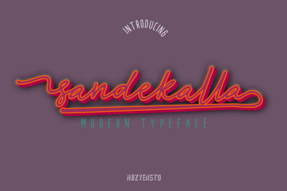 Sandekalla: A Retro Display Font That Commands Attention