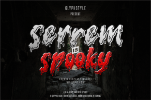 Serrem: A Horror Display Font for Bold Editorial Design
