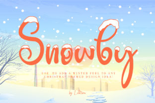 Snowby: A Snow-Covered Display Typeface for Winter Publishing