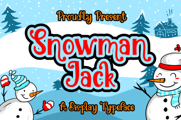 Snowman Jack: A Winter Display Font for Digital Design