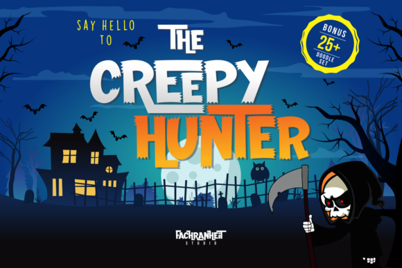 The Creepy Hunter: A Cheerful Display Font for Bold Branding