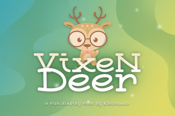 Vixen Deer: A Cheerful Winter Display Font for Branding